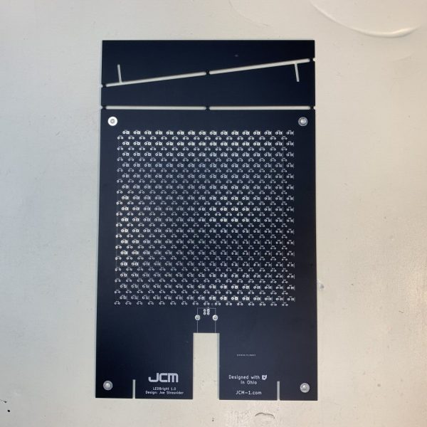 Front image of the LEDBright 1.0 bare board, unassembled.