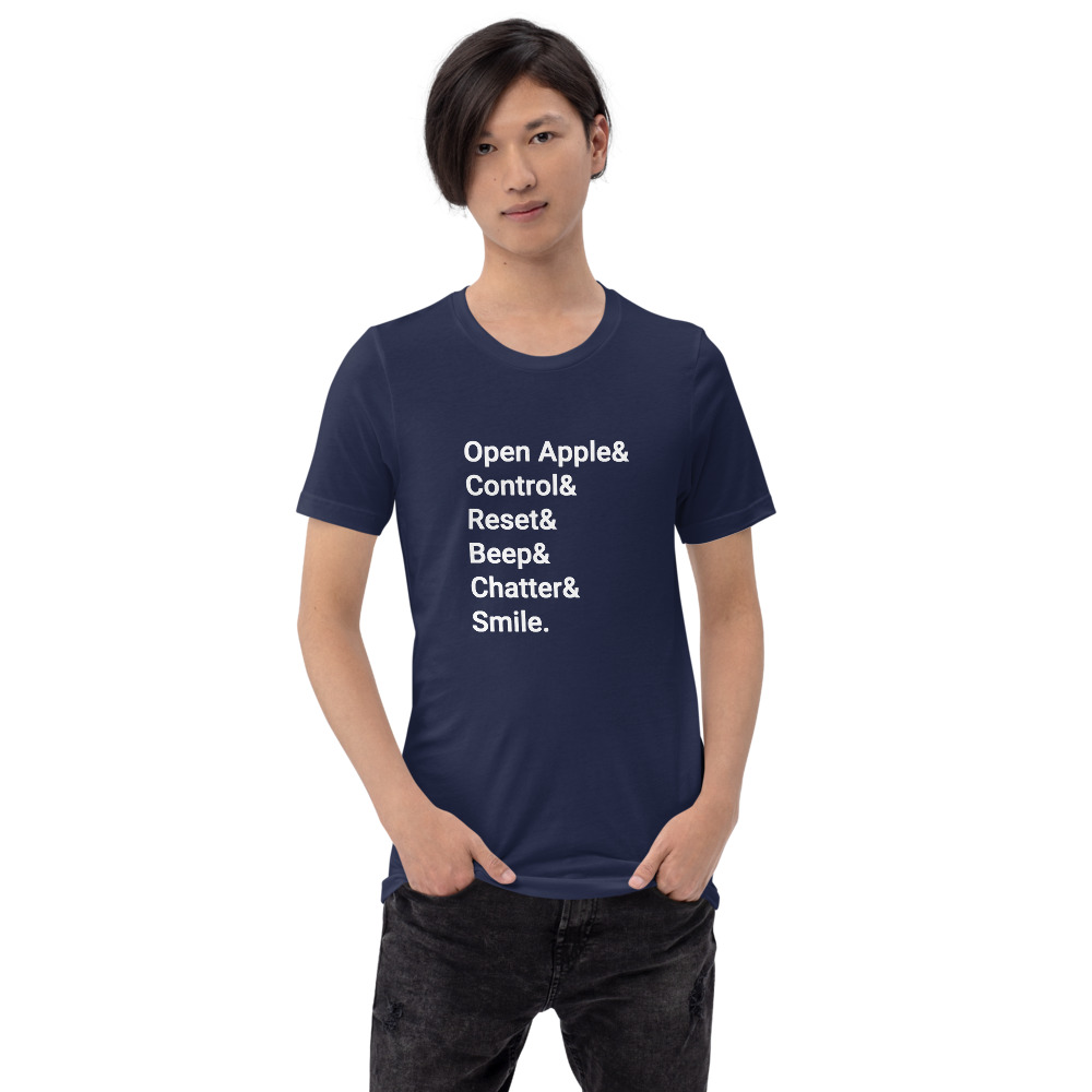 Open Apple - Short-Sleeve Unisex T-Shirt - Joe's Computer Museum