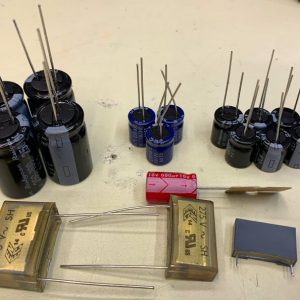 Array of capacitors for the Apple /// Power Supply