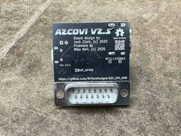 A2CDVI v2.5 - Apple IIc Digital Video Adapter - Image 3